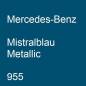 Preview: Mercedes-Benz, Mistralblau Metallic, 955.